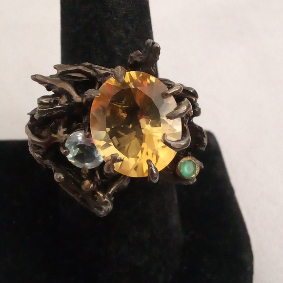 Antique Natural gemstone ring Size 8 🤗 - Picture 8 of 8